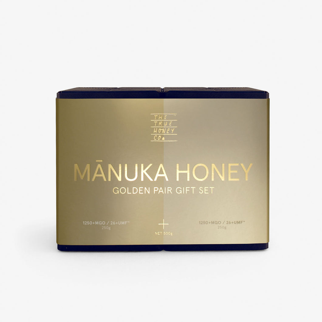 Golden Pair Manuka Honey Gift Set - 1250 MGO (26 UMF)